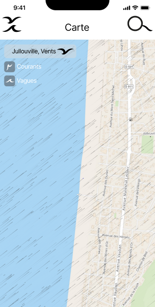 Web App Météo des vents
